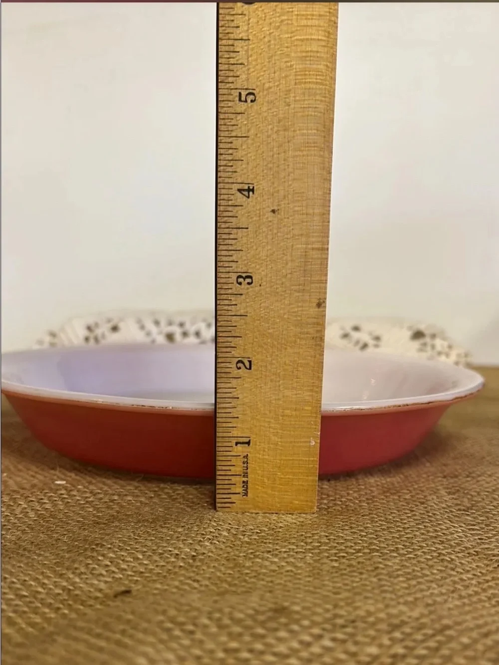 PYREX #909, Vintage Flamingo Pink, 9” round PIE pan, baking or casserole dish.